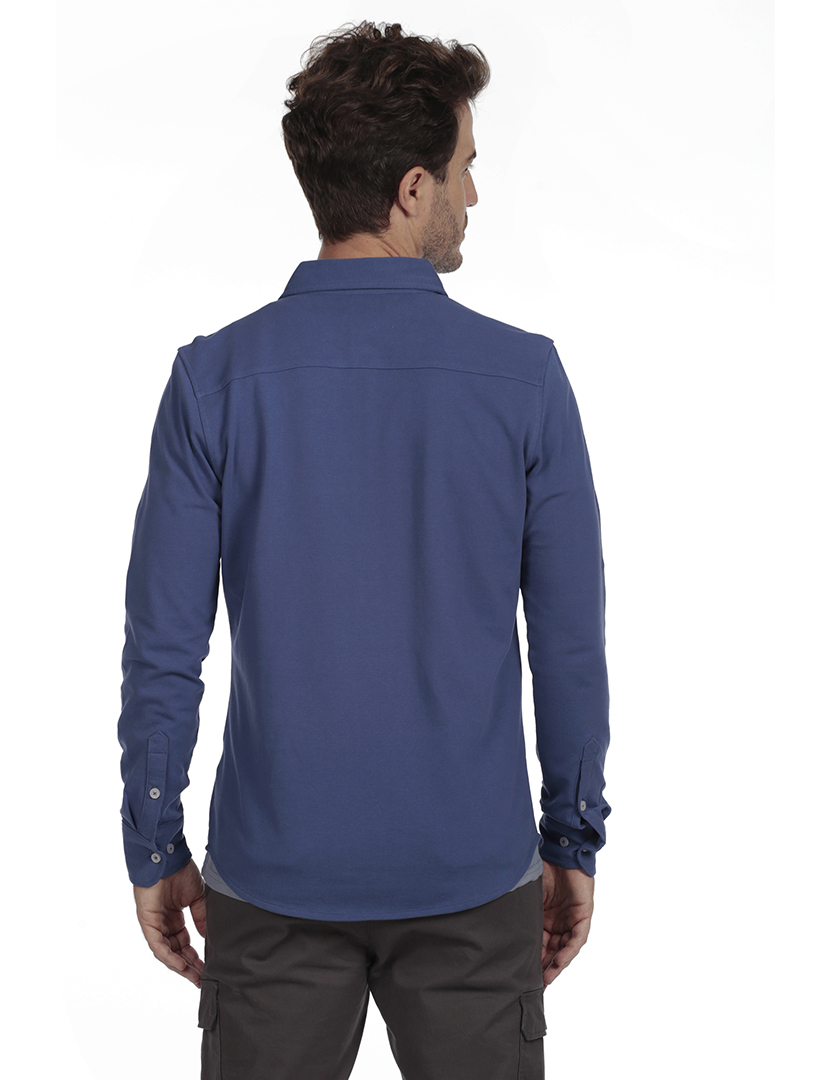 Camisola Pólo Homem Azul