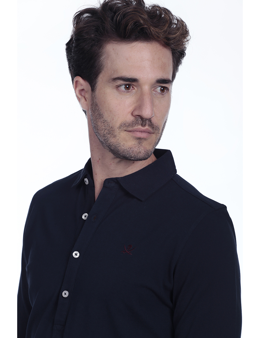 Camisola Pólo Homem Azul