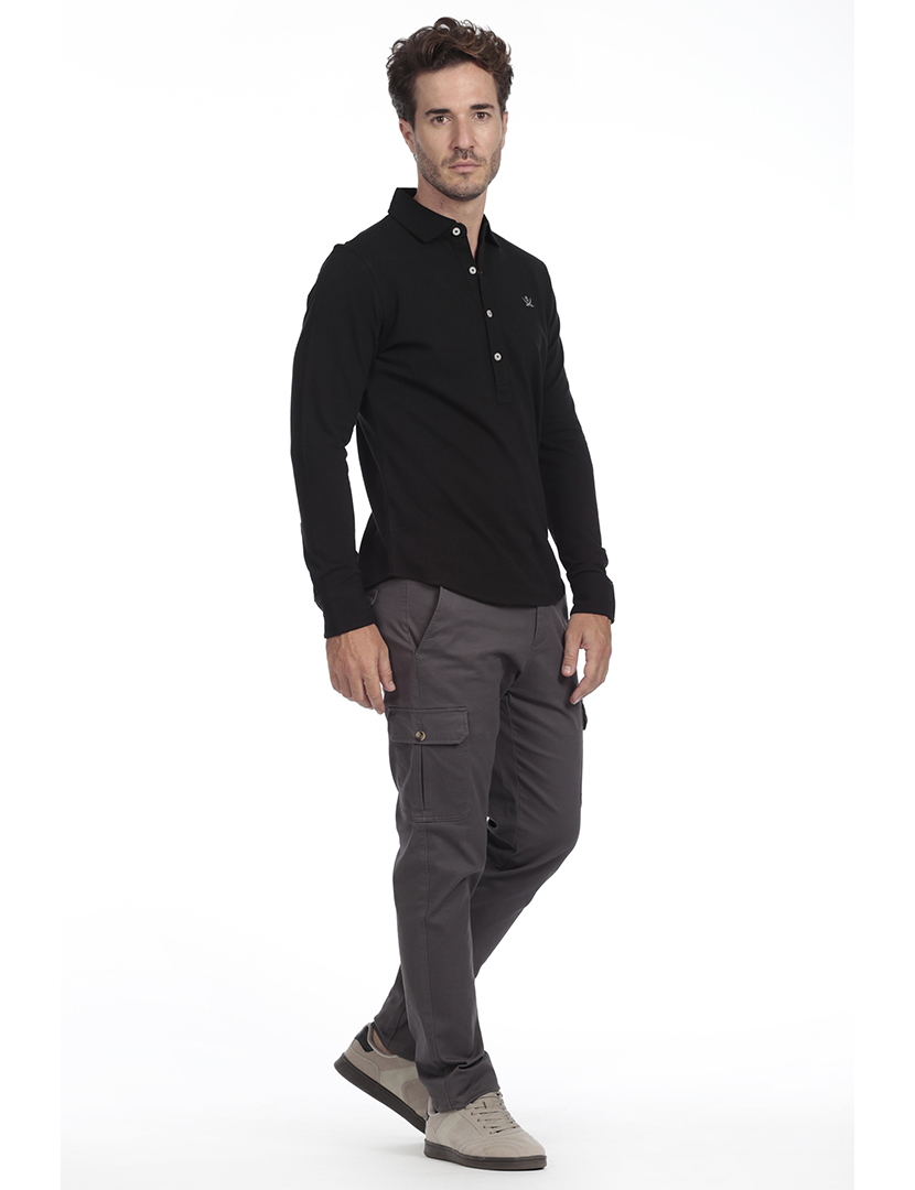 Camisola Pólo Homem Preto