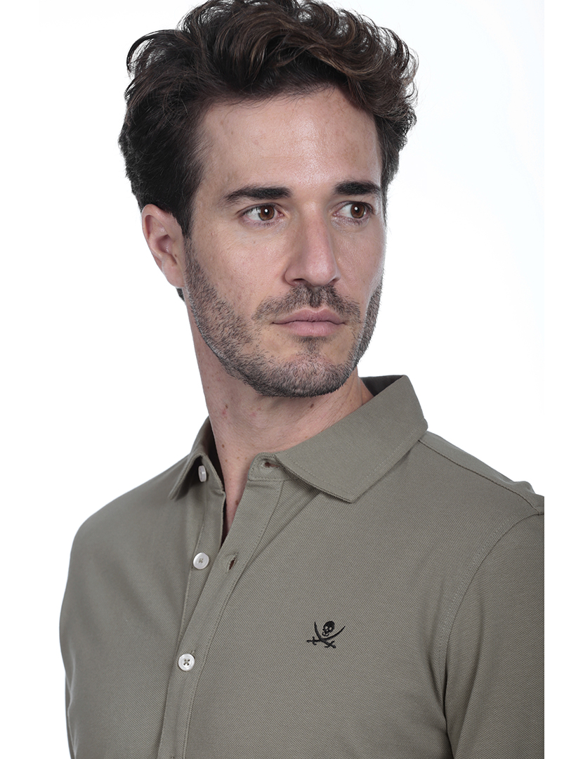 Camisola Pólo Homem Verde