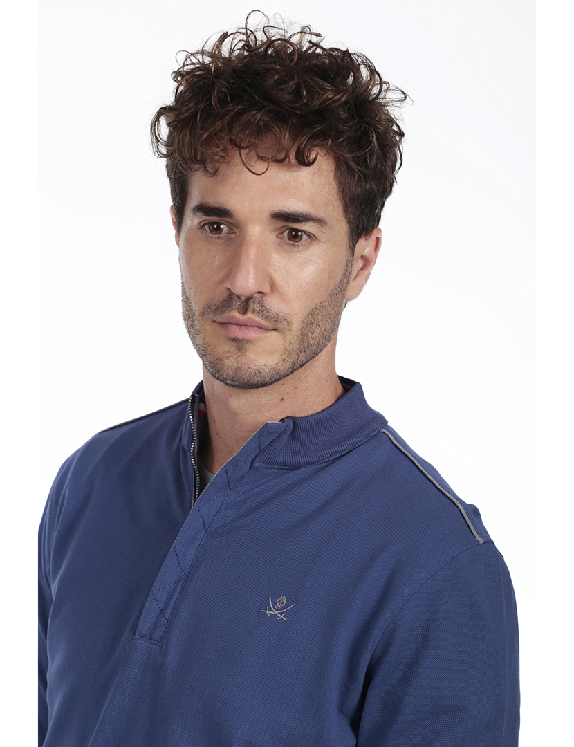 Pólo Hierro Homem Azul