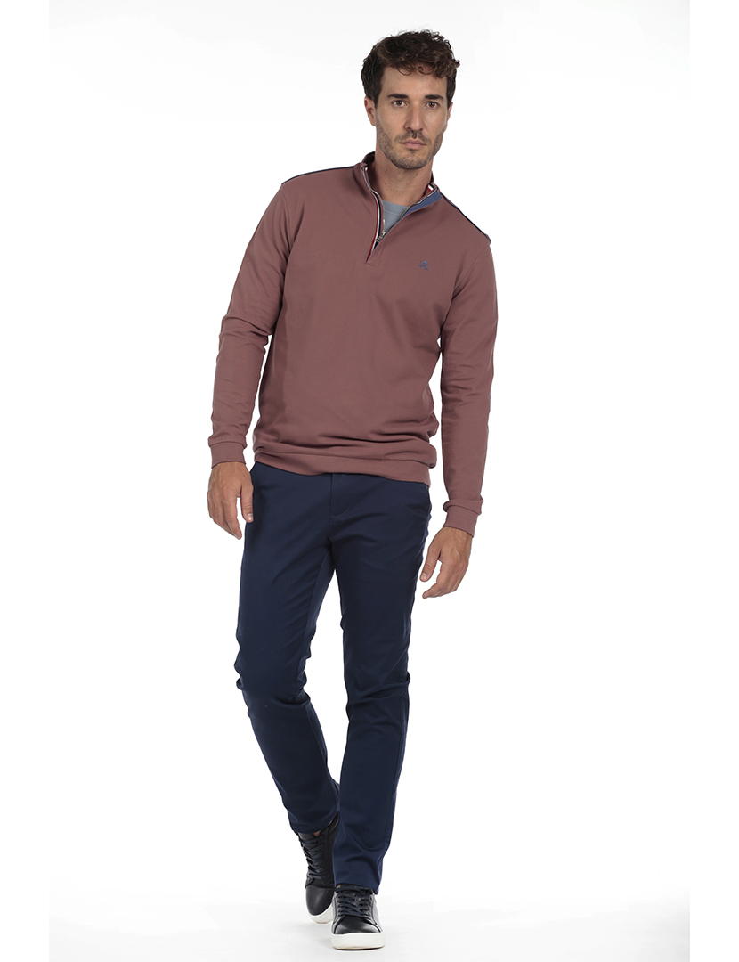 Pólo Hierro Homem Castanho