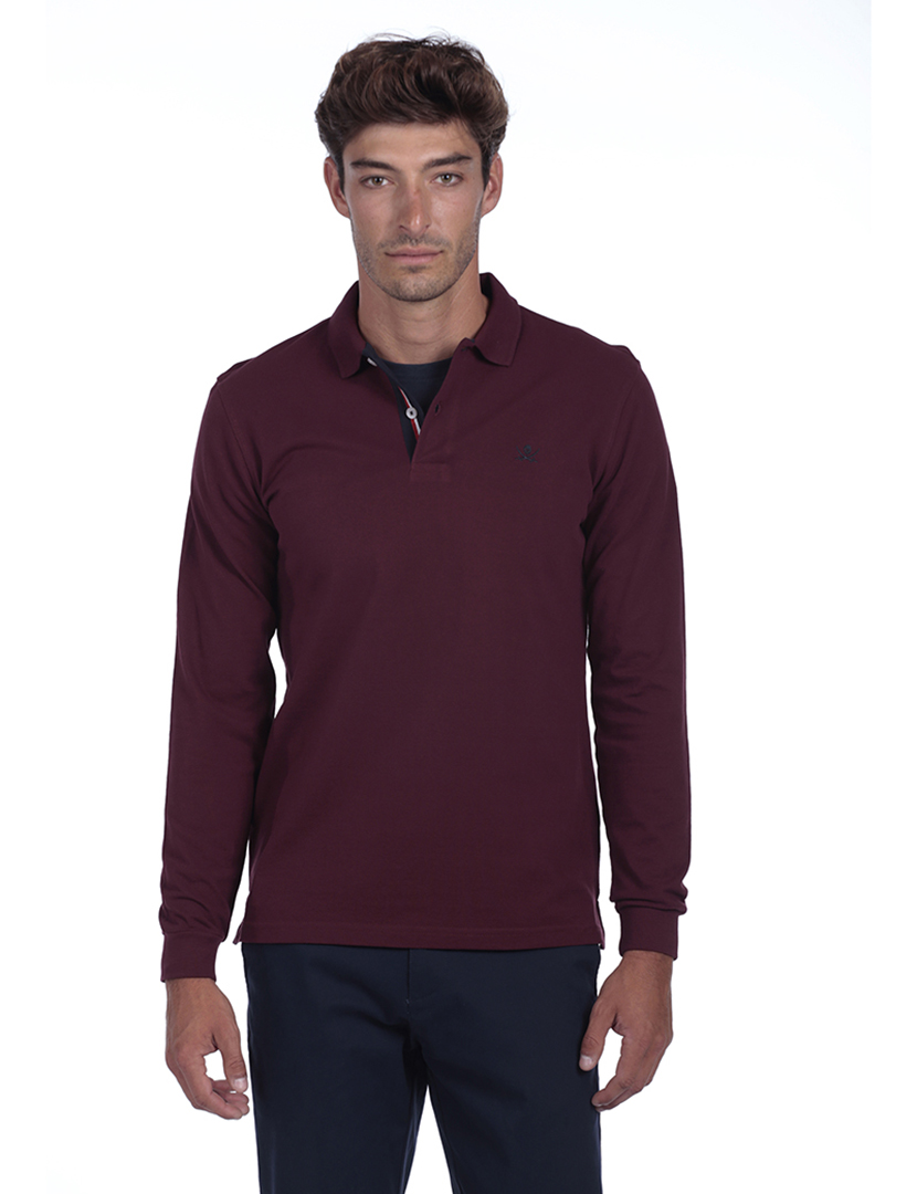 Pólo Básico Homem Vermelho