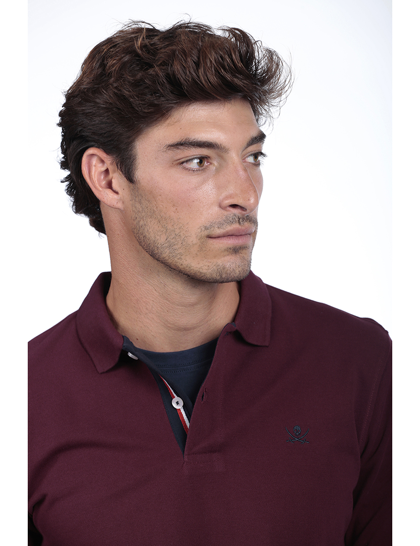 Pólo Básico Homem Vermelho