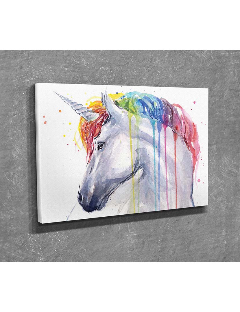 Pintura Decorativa Tela Unicórnio