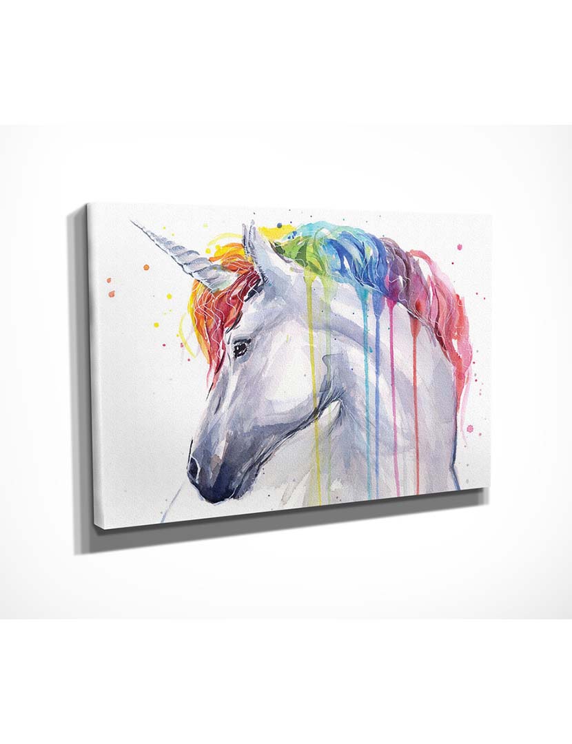 Pintura Decorativa Tela Unicórnio