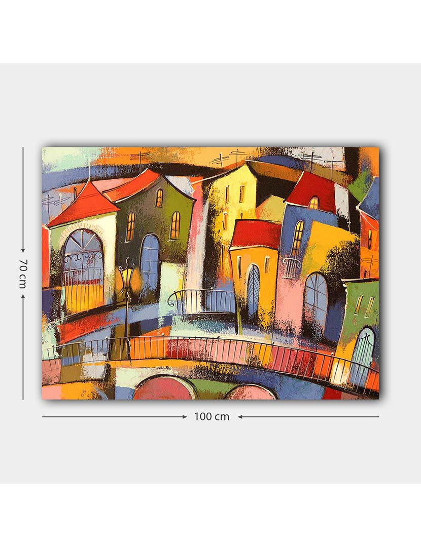 Pintura Decorativa Tela Cidade