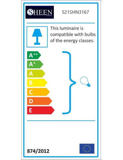 Candeeiro Teto Berceste-209-S Prateado
