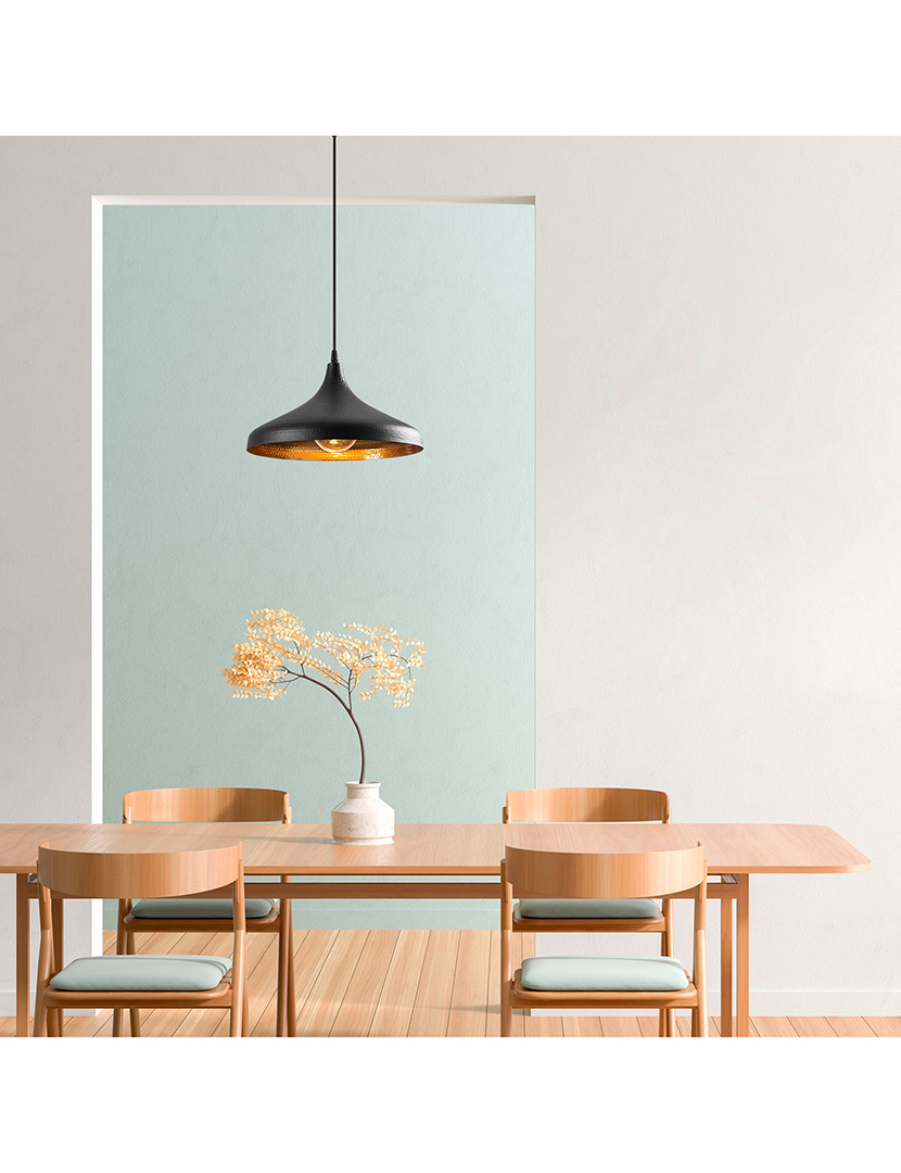 Candeeiro Teto Tattoo-2641 Preto