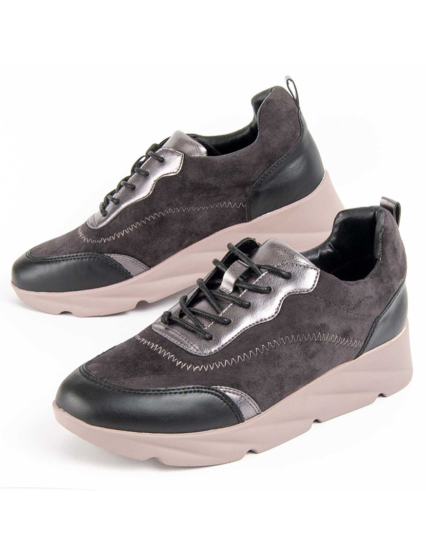 Sapatos de Cunha Senhora Cinzento