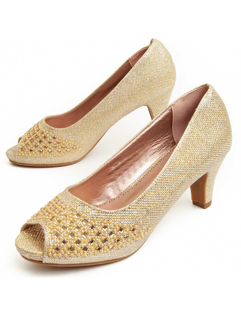 Ladies Golden High Heels