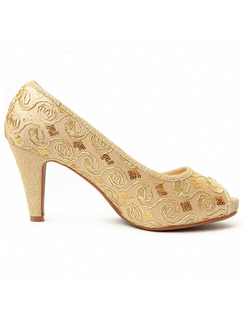 Ladies Gold High Heels
