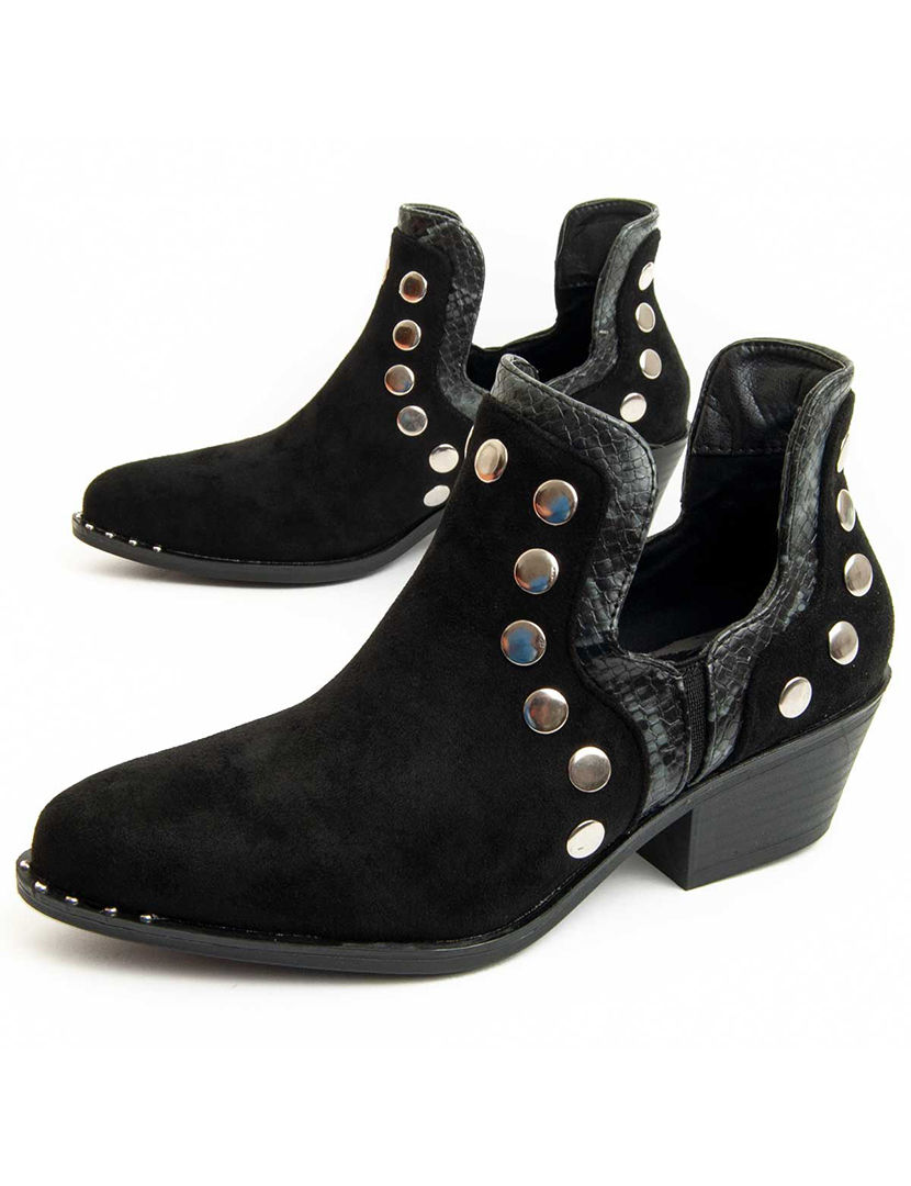 Botins com Salto Senhora Preto