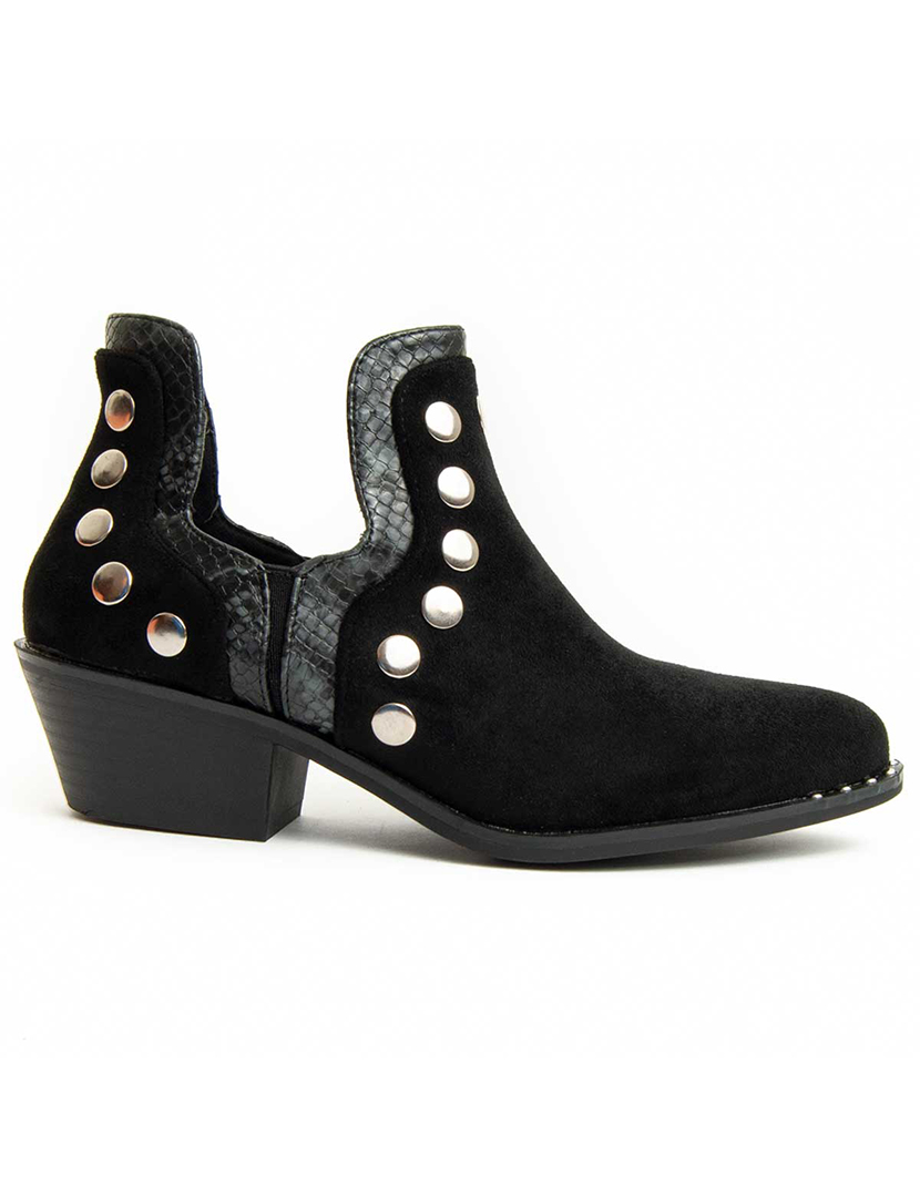 Botins com Salto Senhora Preto