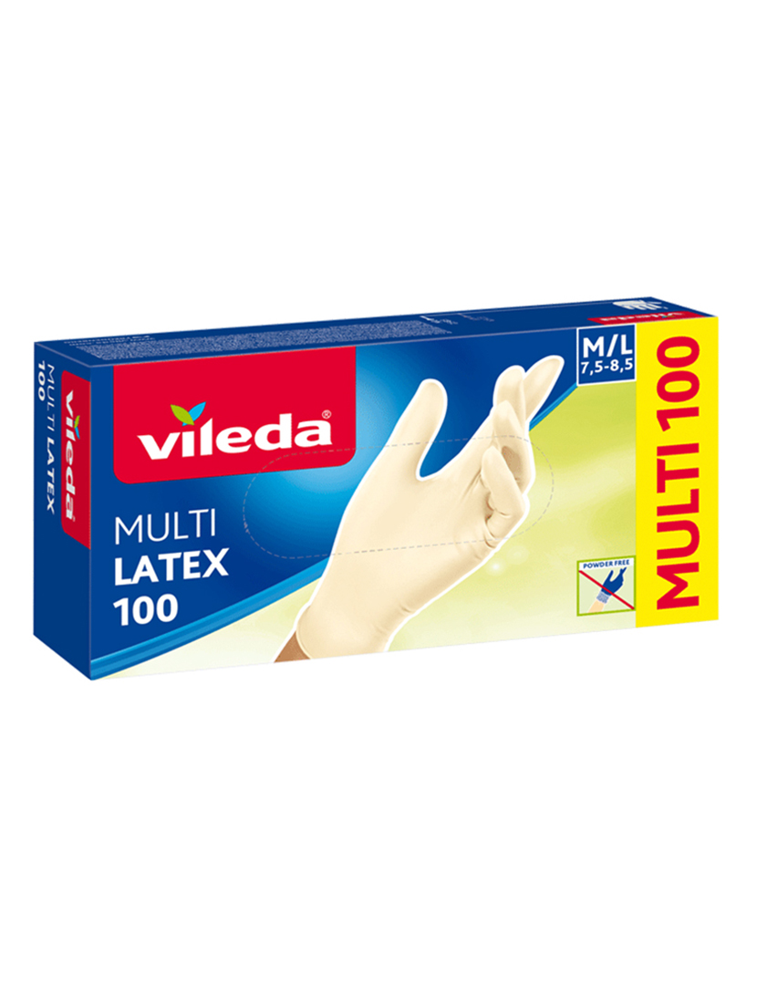 Luvas Descartáveis Latex Natural 100 Un P/M