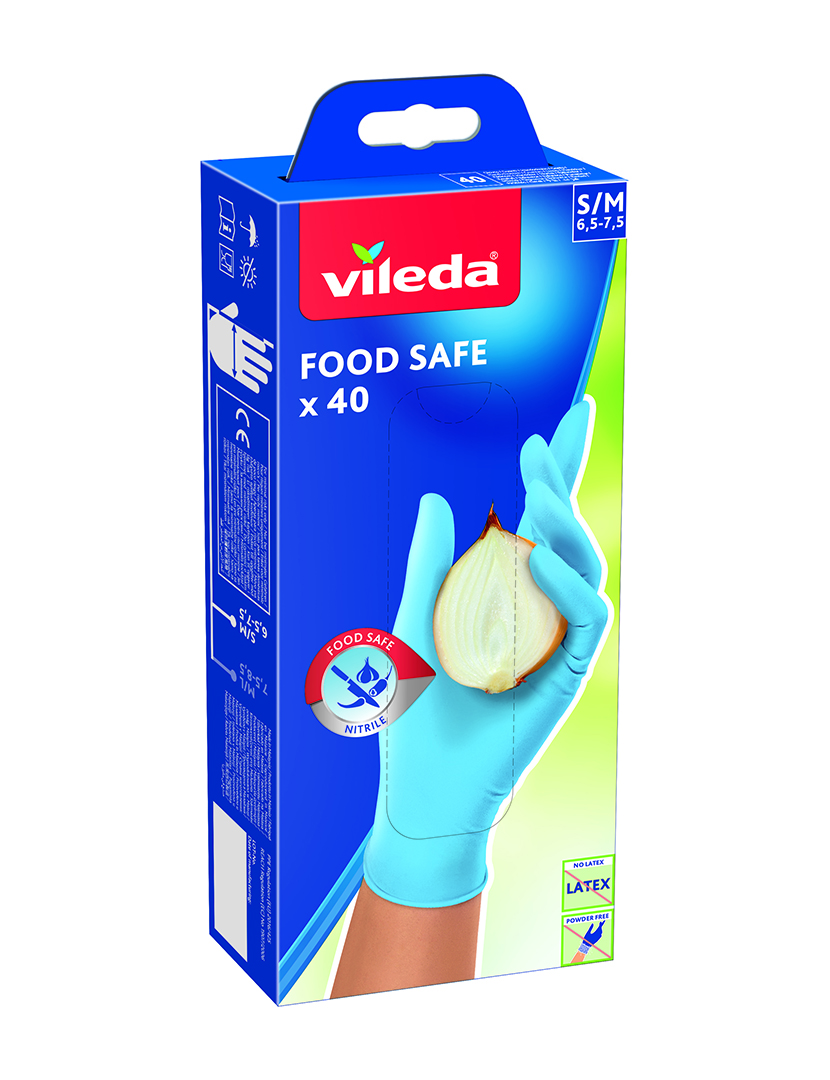 Luvas Descartáveis Food Safe 40 Un P/M