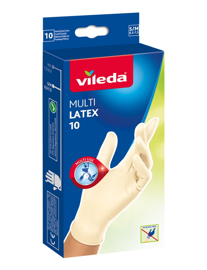 Luvas Descartáveis Latex Natural 10 Un P/M