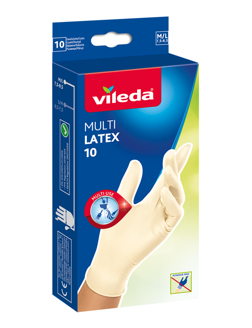 Luvas Descartáveis Latex Natural 10 Un M/G