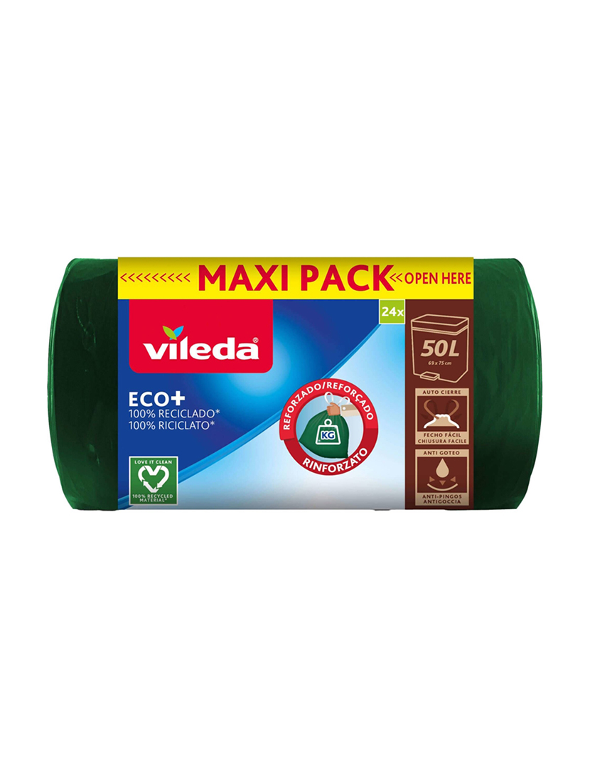 Saco Lixo ECO +50L Maxi Rolo (24 Un)