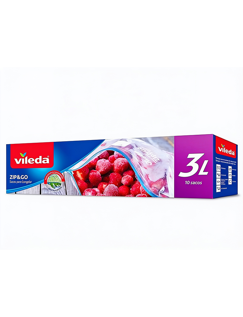 Sacos de Congelação com Fecho One Zip 3LT 10 Un