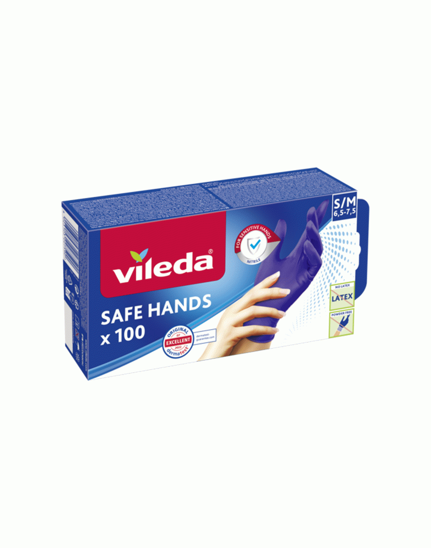 Luvas Descartáveis Safe Hands 100 Un P/M