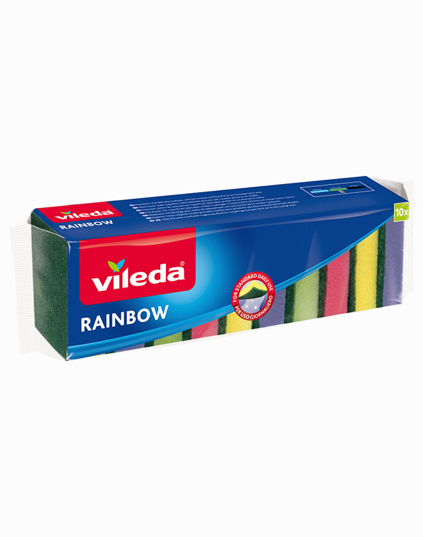 Esfregão Esponja Rainbow 10 Un