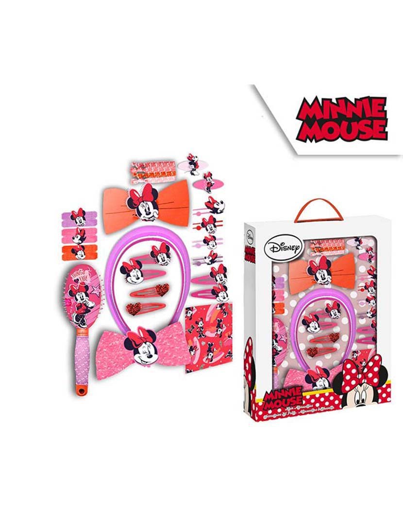 Conj. 34pzs de Cabelo c/ Escova Minnie