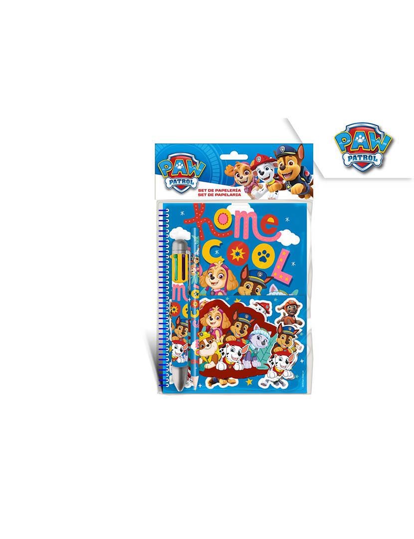 Conjunto Caderno Paw Patrol