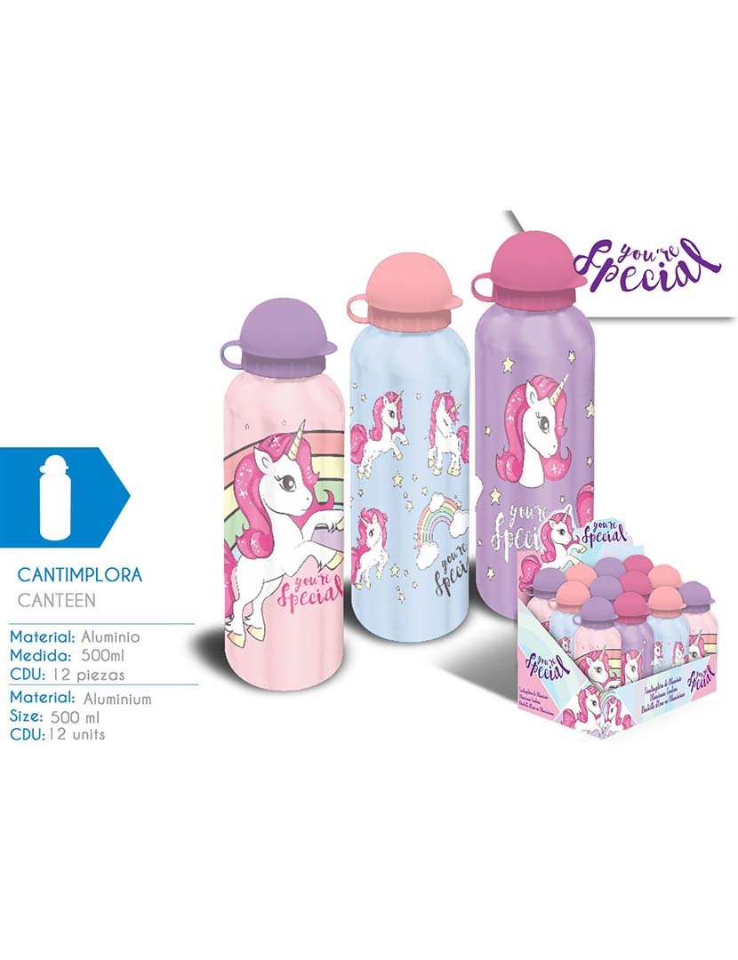 Botella de Aluminio 500Ml 3 Diseños You Are