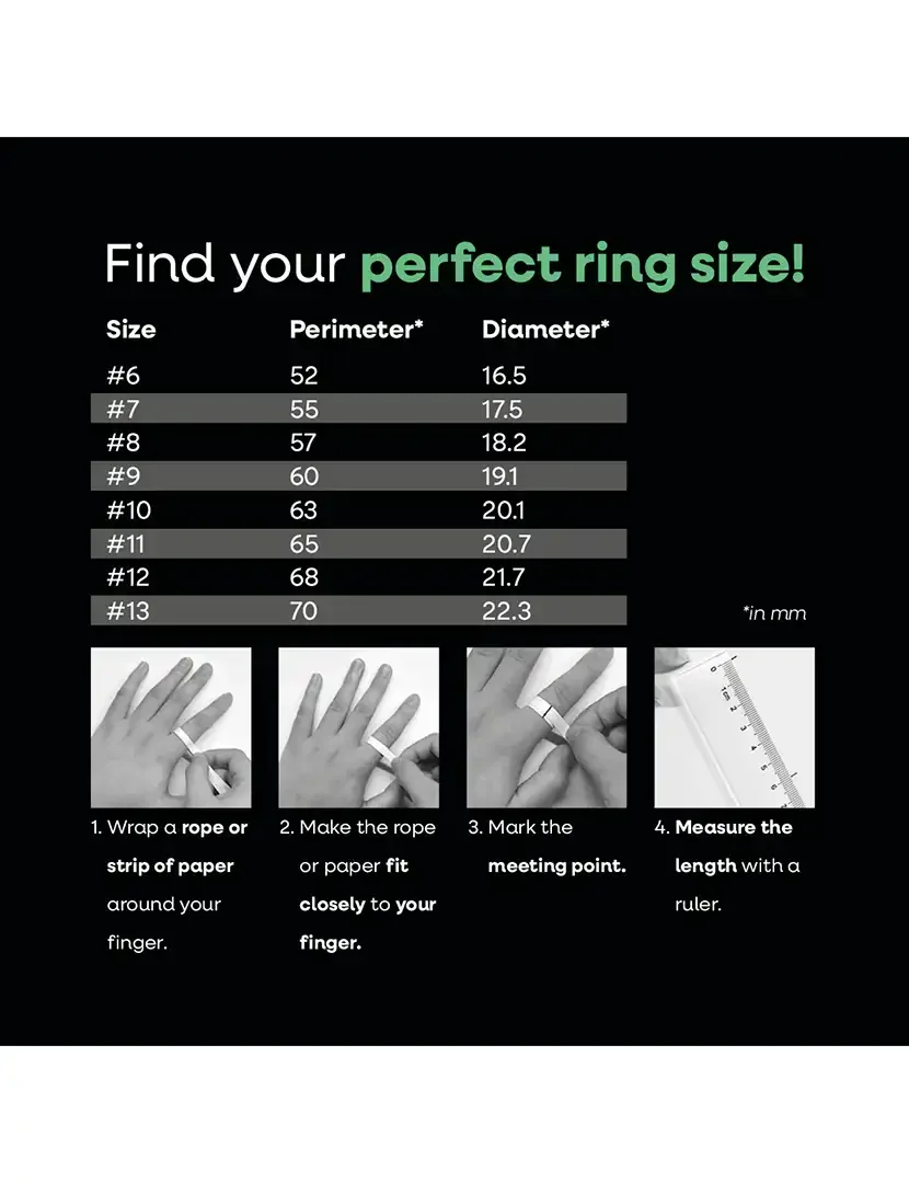 Smart Ring Elite LUX Silver - Tamanho 7
